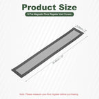 YOKIVE 6 Pcs Magnetic Floor Vent Covers, Floor Register Cover PVC Mesh