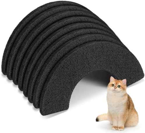 8 Pack Thickened 0.45” Carbon Filters Compatible with Litter Robot 4, Cat Litter Box Filters Replacement to Control Damp from Pets and Absorb Odors for a Fresh Home Life