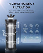 CO-Z Gravity Fed Water Filter System, Stainless Steel Gravity Water
