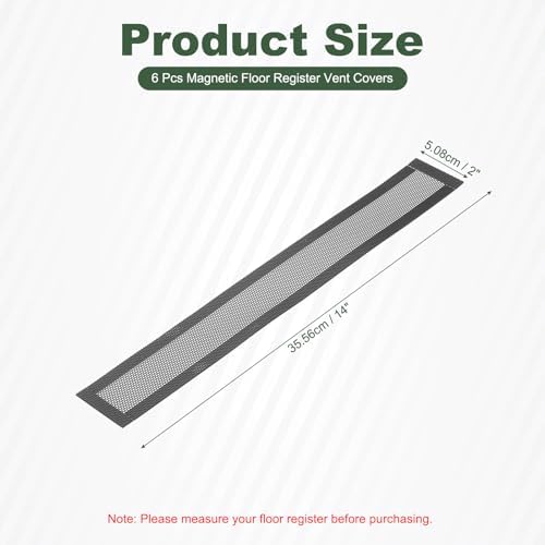 YOKIVE 6 Pcs Magnetic Floor Vent Covers, Floor Register Cover PVC Mesh