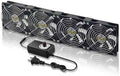4 x 120 mm Computer Fan with AC Plug, Brushless Cooling Fan