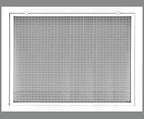 24" x 20" Cube Core Eggcrate Return Air Filter Grille for 1" Filter - Aluminum - White [Outer Dimensions: 26.5" x 22.5]