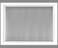 18" x 14" Cube Core Eggcrate Return Air Filter Grille for 1" Filter - Aluminum - White [Outer Dimensions: 20.5" x 16.5]