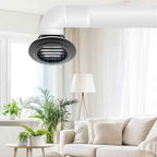 4 Inch Black Round Soffit Vent Cover