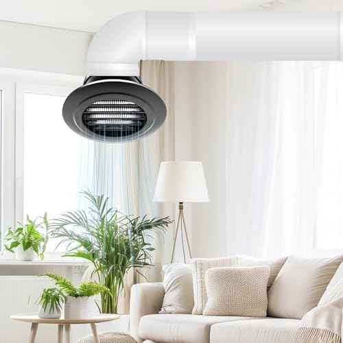 4 Inch Black Round Soffit Vent Cover