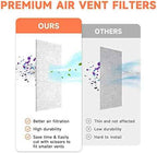 4x12 Inch Air Filter for Home Ceiling, ULTRA GREEN Thickened Floor Vent Filters Replacement for Register Work in Indoor Home Air Purifier, Air Conditioner 4" x 12" 12-Pack (White)