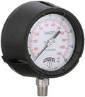 Winters PPC Series StabiliZR Phenolic Dual Scale Pressure Gauge with Safety Blowout Back, 30"Hg-0-100 psi/kpa, 4-1/2" Dial Display, + / 0.5% Accuracy, 1/4" NPT Bottom Mount - Field & Pure