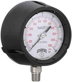 Winters PPC Series StabiliZR Phenolic Dual Scale Pressure Gauge with Safety Blowout Back, 30"Hg-0-15 psi/kpa, 4-1/2" Dial Display, +/-0.5% Accuracy, 1/4" NPT Bottom Mount