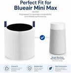 4 Pack Mini Max Replacement Filter for Blueair Blue Pure Mini Max Air Purifiers, HEPA & Activated Carbon Blue Pure FMINI Filter Compatible with Blue Pure Mini Max