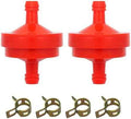 394358 AM38708 298090 Lawn Mower 1/4" Inline Gas Fuel Filter for B & S BS 394358S 5098K 7-6572 1/4" Inline Gas 75 Micron Assembly (2/Pack)