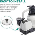 Sand Filter Pump Replacement Parts, SF15110 Pool Leaf Trap Cover Lid, Valve&O-Ring, Fits Intex 12 Inch Sand Filter Pumps, Replacement for Intex SF15110, 11823, SF80110-2, SF80110-1, ECO15110-2 Models - Field & Pure