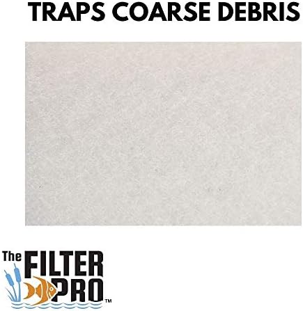 Beige Coarse Filter Media, 2" Thick, 14" x 56" Roll, Perfect for
