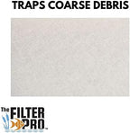 Beige Coarse Filter Media, 2" Thick, 14" x 56" Roll, Perfect for