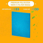20x30x1 Air Filter Cut To Compatible with Furnace & Air Conditioner High Air Flow Polyester Fiber Filter Media, 2 Pack (20" x 30" x 0.7" actual)