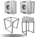 INTSUPERMAI Vertical Laminar Flow Hood Air Flow Clean Bench Workstation with HEPA Filter Lab Fume Hood Air Volume 294-411 cfm Dust Free Room Workshop for Phone LCD Repair Workshop Laboratory 110V - Field & Pure