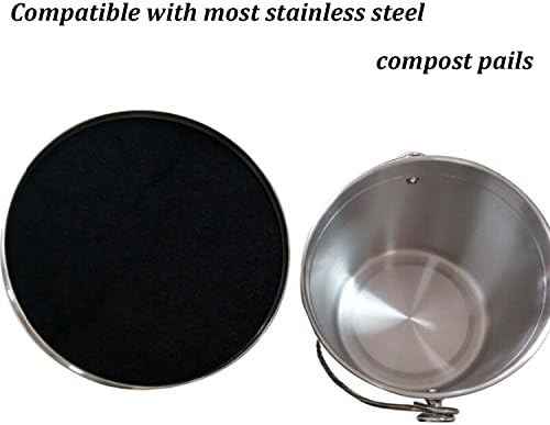 Resinta Compost Bin Filters - 12 Pack Refill Set, Round and Square