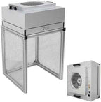 INTSUPERMAI Vertical Laminar Flow Hood Air Flow Clean Bench Workstation with HEPA Filter Lab Fume Hood Air Volume 294-411 cfm Dust Free Room Workshop for Phone LCD Repair Workshop Laboratory 110V