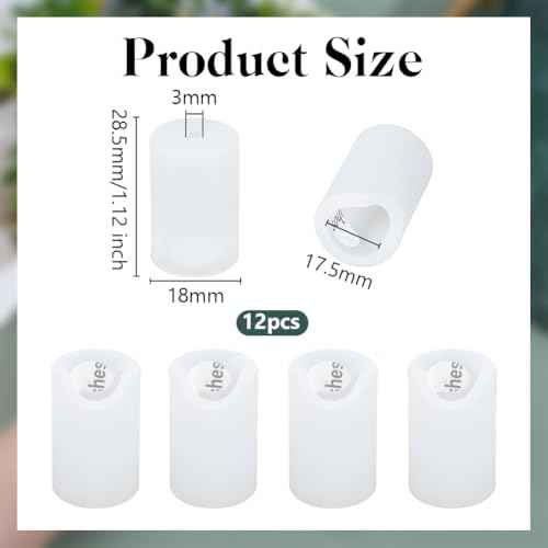 OLYCRAFT 12Pcs Clear Silicone Anti-Collision Corner Drawer Bumpers Cabinet Handle Protection Covers Corner Protector Round Silicone Cabinet Handle Guards for Shoe Vanity Drawer Kitchen - 0.7 inch