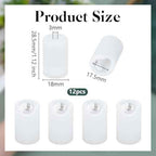 OLYCRAFT 12Pcs Clear Silicone Anti-Collision Corner Drawer Bumpers Cabinet Handle Protection Covers Corner Protector Round Silicone Cabinet Handle Guards for Shoe Vanity Drawer Kitchen - 0.7 inch
