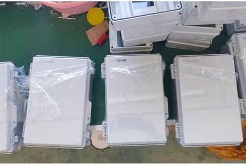 Waterproof Electrical Enclosure Box ip67 Outdoor Junction Box Plastic ABS and Project Box (Clear Cover,8.7"×6.7"x4.4"T)