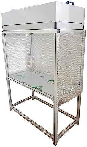 Vertical Laminar Dust Free Room Bench Singe Use 47.24x23.62in Flow Hood Air Flow Clean Workbench Aluminum Workshop for Phone Repair with HEPA-Filter Laboratory Using
