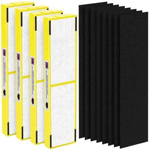 4-Pack Flt5000 Filter C Replacement Filter Compatible with AC5000, AC5000E, AC5250PT, AC5350B, AC5350BCA, AC5350W, AC5300B, CDAP5500B, AP2800CA