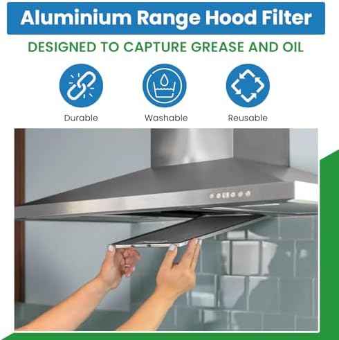Filter Everything Replacement Filter Nutone12537-000 Compatible Round Grease Filters - Hood Filter Traps Smoke for Cleaner Air - Vent Filters for a Healthier Kitchen -11-1/2 Round