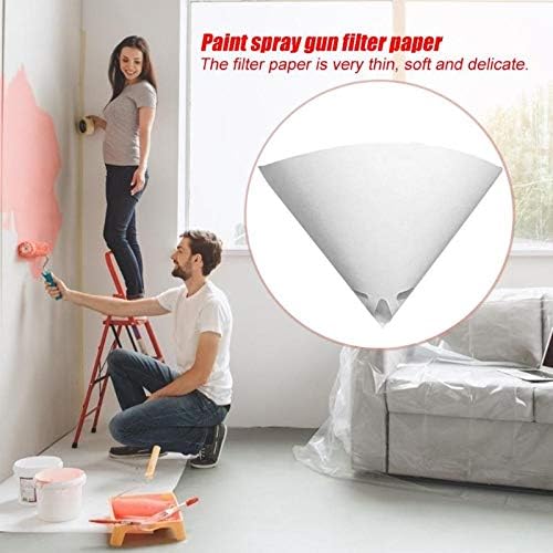 200PCS Paper Paint Strainers with 100 m Filter Tips and 1 PCS Stretch
