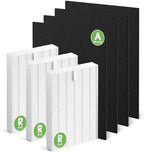 HPA300 HEPA Filter Replacement for Honeywell Air Purifier HPA300, HPA304, HPA300VP, HPA3300b, HPA5300, HPA8350, 3 Pack Ture HEPA R Filter + 4 Pack Activated Carbon Pre-Filter (Replace HRF-R3)