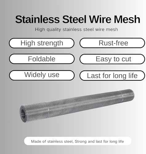 10 Mesh 304 Stainless Steel Wire mesh 23.5 in. x 10 ft.