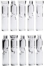 Glass Cigarette Rolling Filter Tips - Pack of 10 (8x35mm-Flat Mouth)