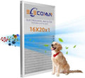 16x20x1 Reusable Air Filter,MERV 8 Electrostatic Aluminum AC/HVAC Furnace Filter,Washable Permanent Air Filters for Home/Office，Easy to Install, Fresher Air(Actual Size:15.5x19.75x0.82Inch)