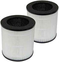 PUREBURG Replacement Filter Compatible with QUIETPURE KJFC15 Whisper Air Purifier, 2-Pack H13 HEPA Activated Carbon 3-Stage Filtration