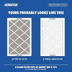 Aerostar Air Filter 15x25x1 MERV 8 AC Filter, Furnace Filter, 6 Pack