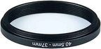 40.5mm to 37mm Step-Down Ring Filter Adapter for All Brands UV ND CPL Metal Ring Step-Down Rings Adapter Filter (40.5mm-37mm)