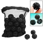 CNZ® 50pcs 1-inch Black Aquarium Fish Tank Filter Bio-Balls Filtration Media - Image 2