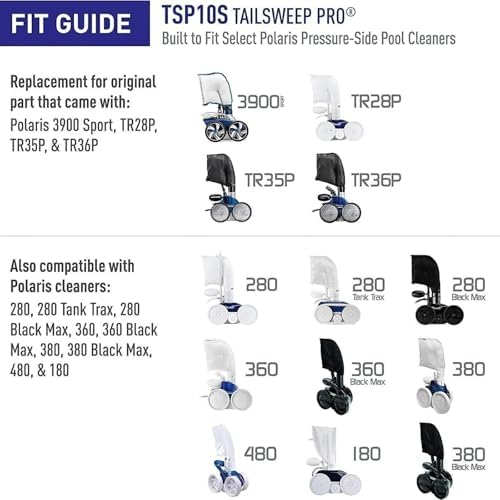 for Polaris Pool Cleaner Parts 15 Pack Polaris 280 Part Sweep Pro Sweep Scrubbers Replacement 2 Hose Tail Scrubber Cleaner Pool Tail Scrubber 280 360 380 180 480 3900 - Field & Pure