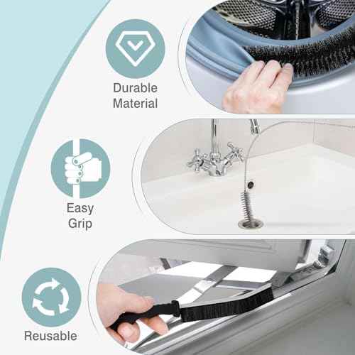 Dryer Vent Cleaner Kit, Drain Brush, Refrigerator Coil Cleaning Brush