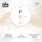 Glass Cigarette Rolling Filter Tips - Pack of 10 (8x35mm-Flat Mouth)