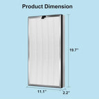 2 Pack 112 Replacement Filter Air Purifier V2.0 Compatible with MA Series 112, 3 in 1 Pre-filter, H13 True HEPA Filter and Activated Carbon Filter - Field & Pure