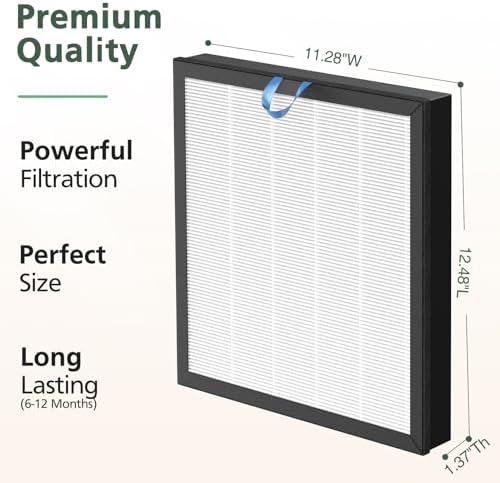Vital 100S Replacement Filter Compatible with LEVOIT Vital 100S Air Purifier, 3-in-1 Activated Carbon Filter for Vital 100S-P, Vital 100S-RF, White, 2 Pack - Field & Pure