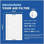 Aerostar Air Filter 15x25x1 MERV 8 AC Filter, Furnace Filter, 6 Pack
