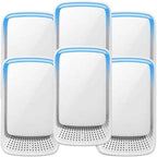6 Pack Plug in Air Purifier for Home,Advanced Negative Ion Air Purifier for Pet Odor,Smoke & Dust,Quiet Air Ionizer for Dust Mites Odor Eliminator & Room Deodorizer Plug in for Bedroom,Office,Kitchen