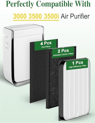 Generic 3500 Replacement Filters Compatible with Air Doctor 3000