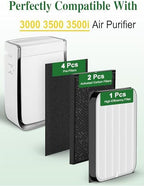 Generic 3500 Replacement Filters Compatible with Air Doctor 3000