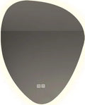 Irregular Bathroom Mirror with LED Lights, Wall Mounted Mirror with Touch by YUGXTH