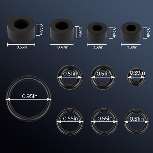 Fuel Bowl and Filter Housing Seal Kit Compatible with Ford International 7.3L Engines 1999-2003 - Field & Pure