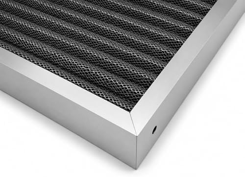 Washable Electrostatic Furnace Air Filter, (MERV 5, 20" x 25" x 2") Reusable HVAC AC Filter with Aluminum Frame & Metal Mesh - Field & Pure
