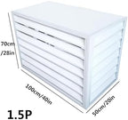 Pool pump covers for outside units, mini split covers for outside units, aluminum outdoor garden air conditioner cover, sturdy and durable, noise-proof, suitable for gardens, balconies, walls ( Color - Field & Pure