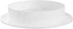 White 4" Inch Round Ventilation Grille - Image 6